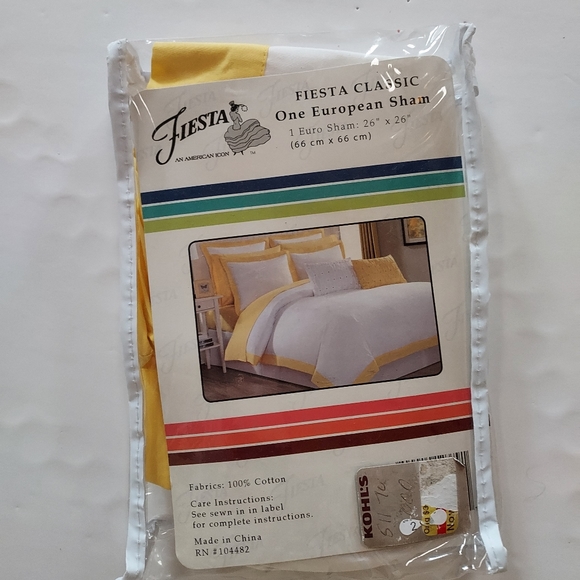 Fiesta Other - Fiesta Classic European Sham - Yellow